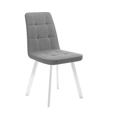 Стул DikLine 207 B22 GREY /ножки белые
