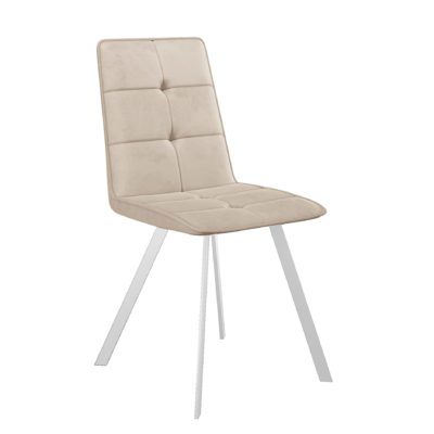Стул DikLine 280 B03 BEIGE, ножки белые