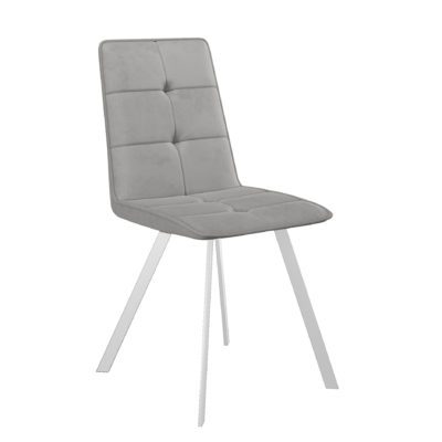 Стул DikLine 280 B22 GREY, ножки белые