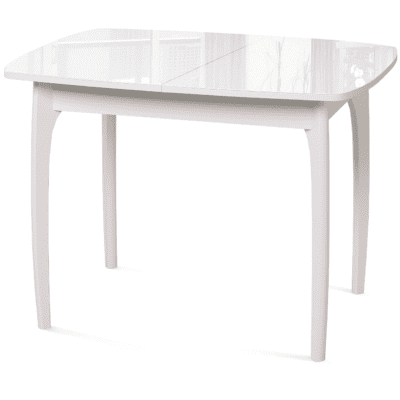 Стол DikLine M40 белый/стекло белое optiwhite